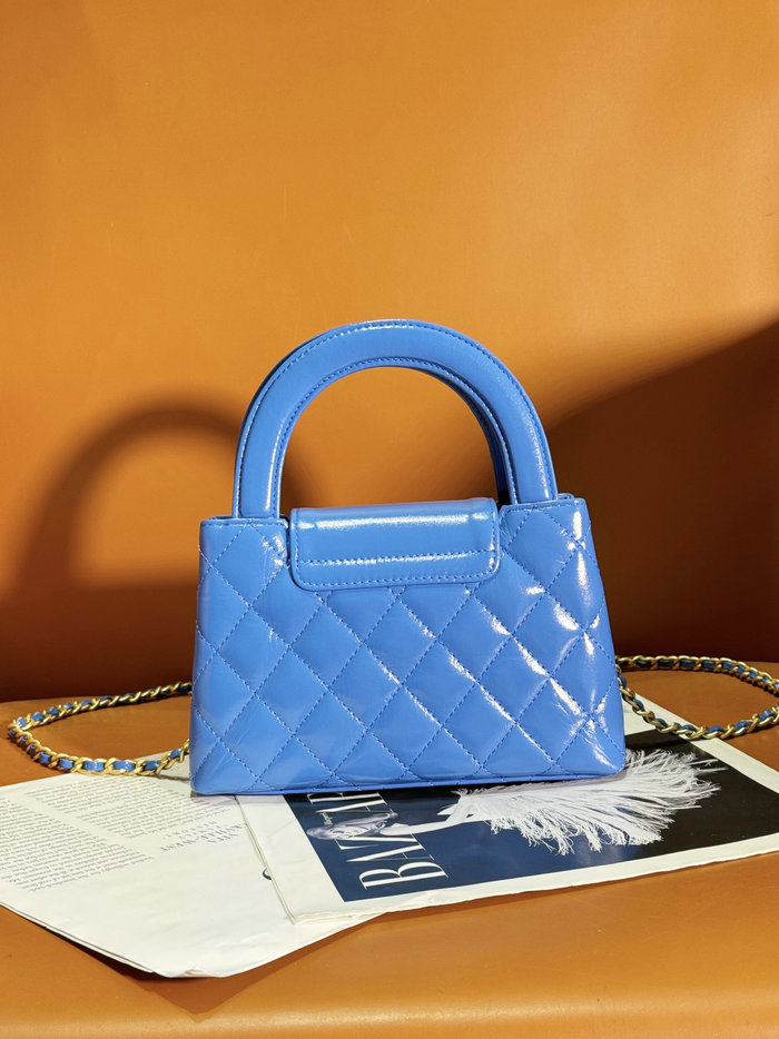 Chanel Mini Kelly Shopping Bag Blue AS4416