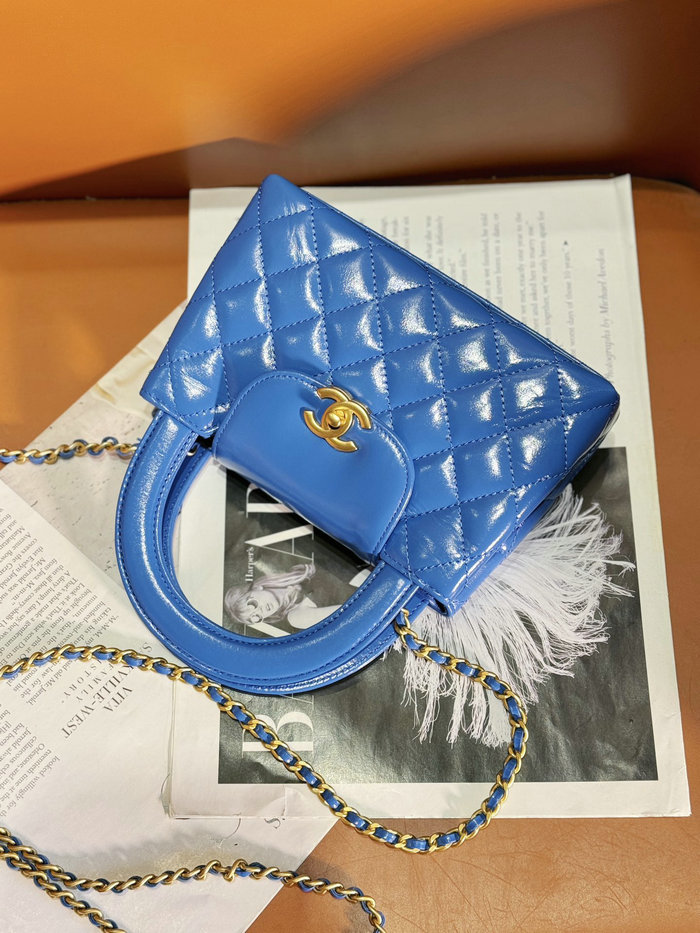 Chanel Mini Kelly Shopping Bag Blue AS4416