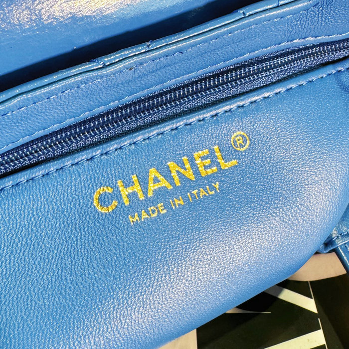 Chanel Mini Kelly Shopping Bag Blue AS4416