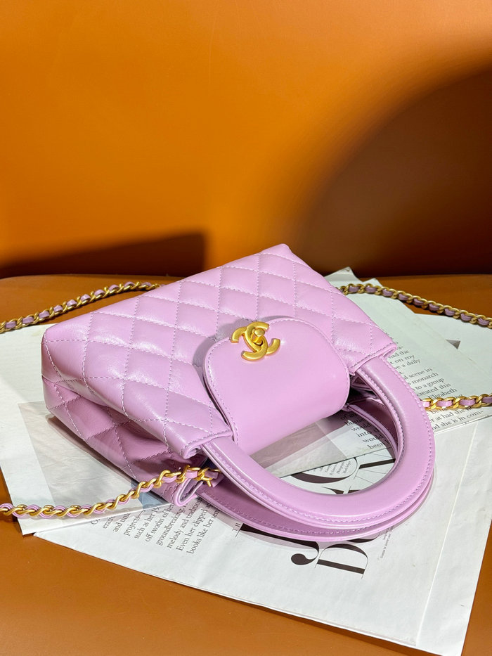 Chanel Mini Kelly Shopping Bag Purple AS4416