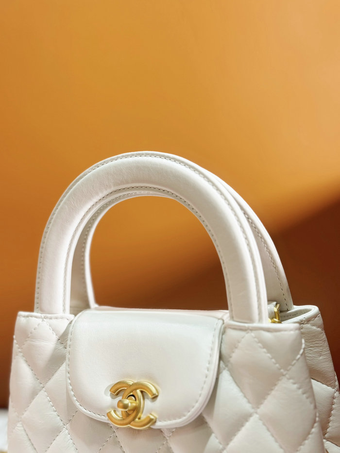 Chanel Mini Kelly Shopping Bag White AS4416