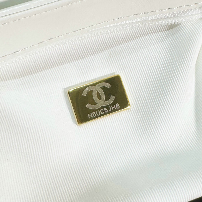 Chanel Mini Kelly Shopping Bag White AS4416