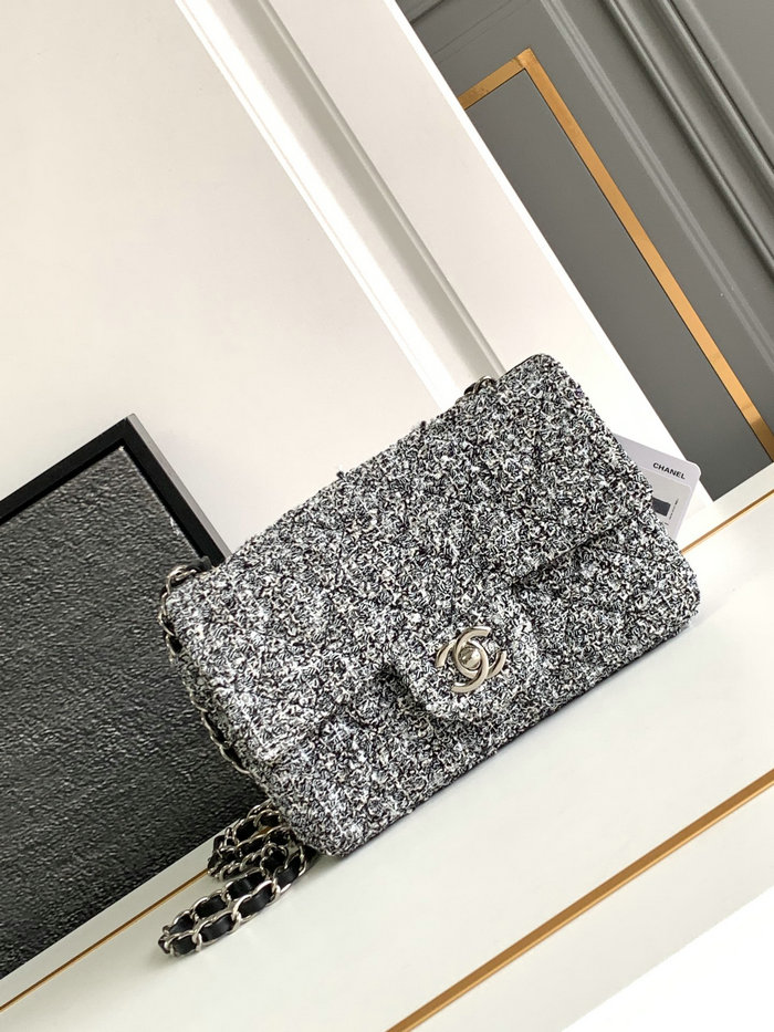 Classic Small Chanel Tweed Flap Bag A01116