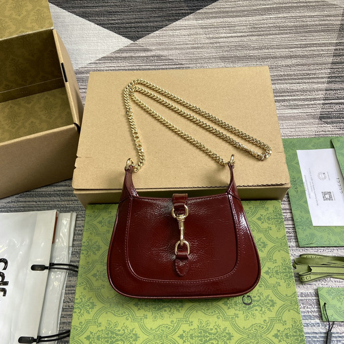 Gucci Jackie Notte Mini Bag Burgundy 782889