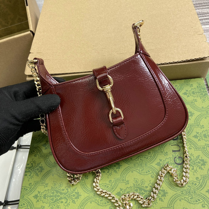 Gucci Jackie Notte Mini Bag Burgundy 782889