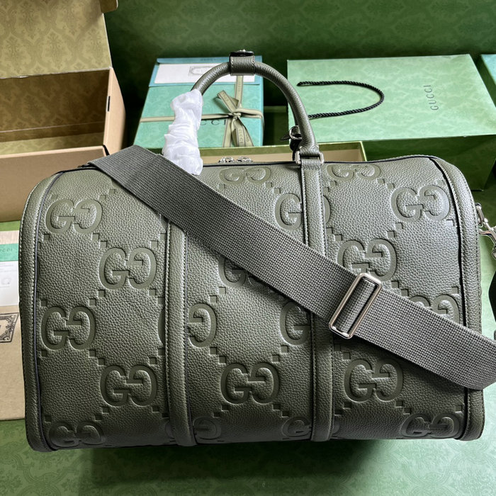Gucci Jumbo GG Small Duffle Bag Green 725282