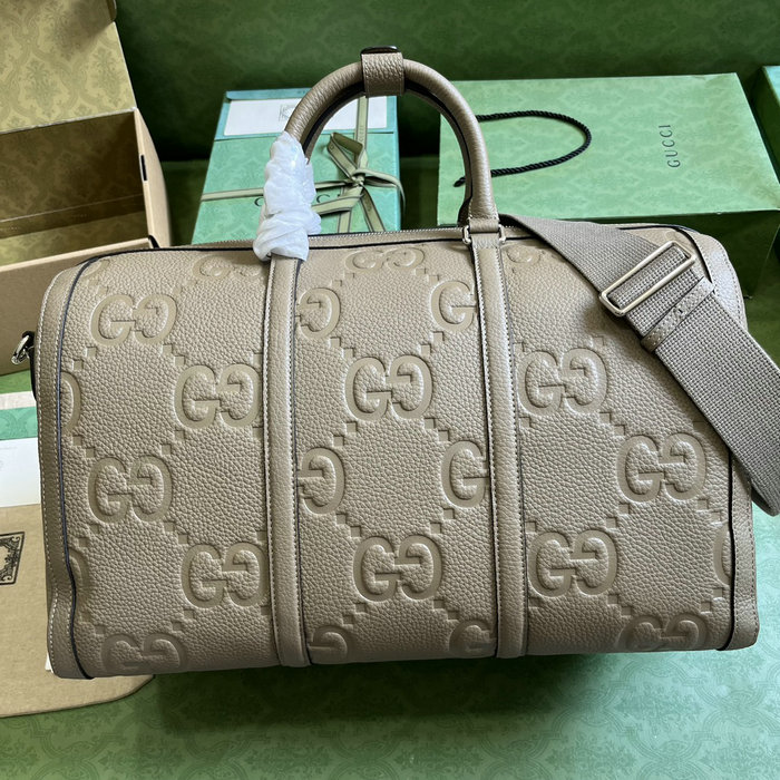 Gucci Jumbo GG Small Duffle Bag Khaki 725282