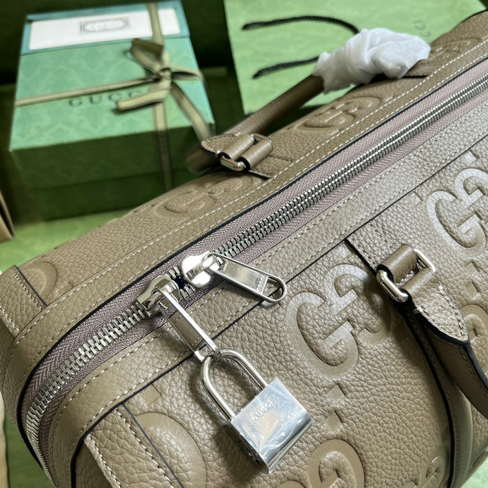 Gucci Jumbo GG Small Duffle Bag Khaki 725282