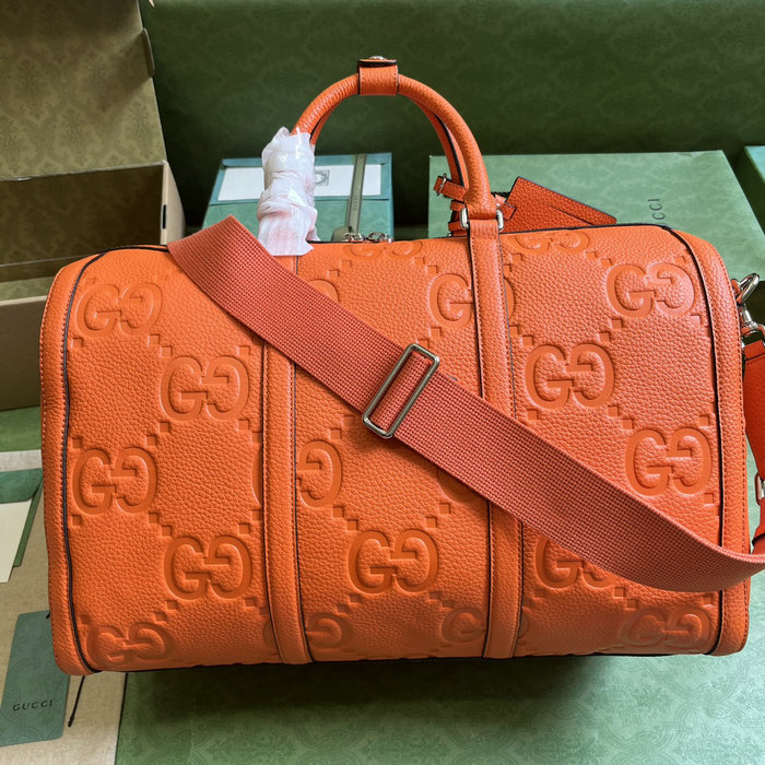 Gucci Jumbo GG Small Duffle Bag Orange 725282