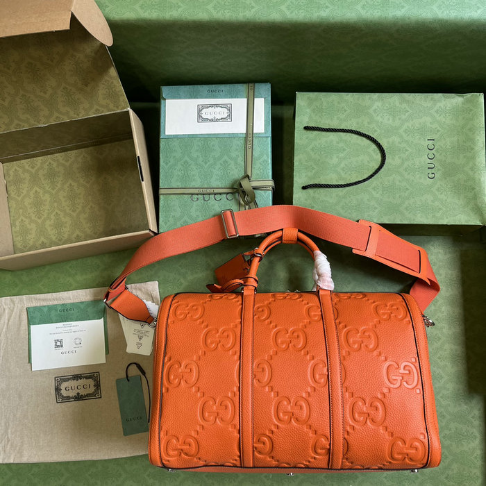 Gucci Jumbo GG Small Duffle Bag Orange 725282