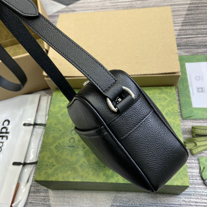 Gucci Leather Mini Shoulder Bag Black 768391