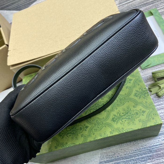 Gucci Leather Mini Shoulder Bag Black 768391