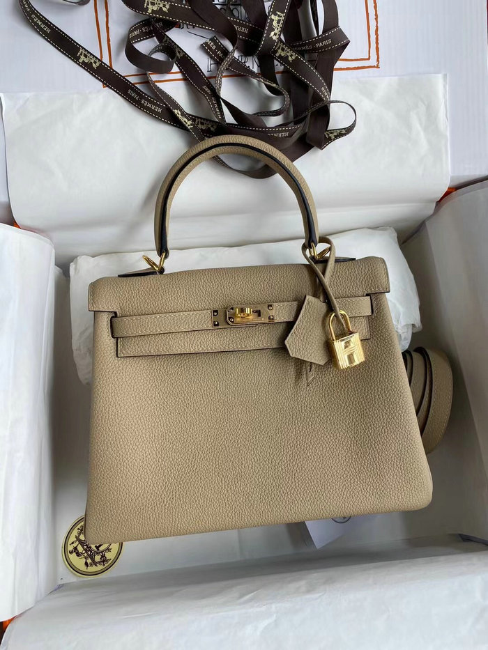 Hermes Togo Leather Kelly Bag Trench HKT0408