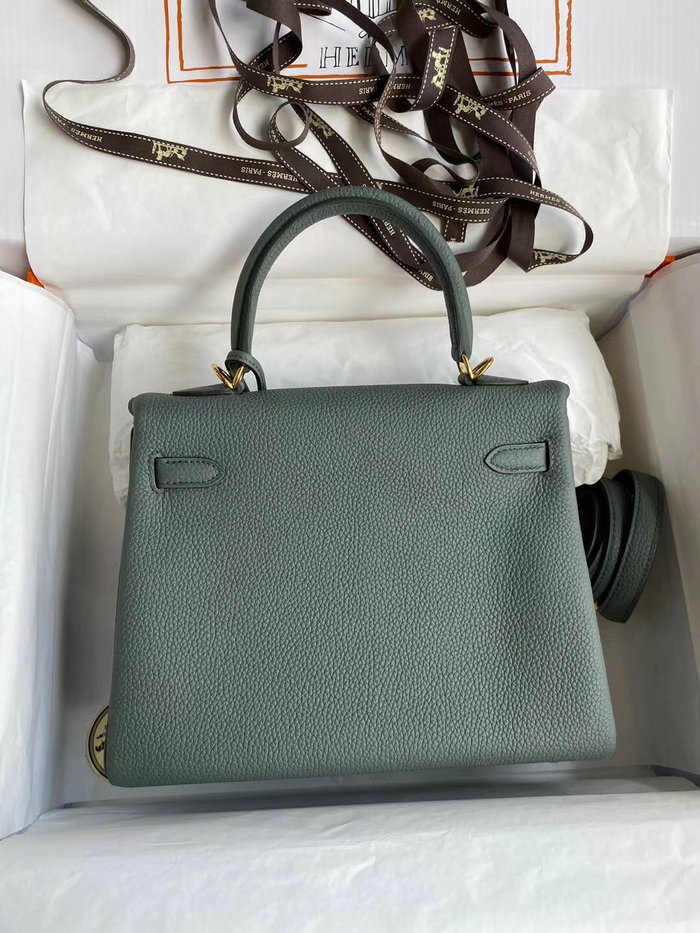 Hermes Togo Leather Kelly Bag Vert Amande HKT0408