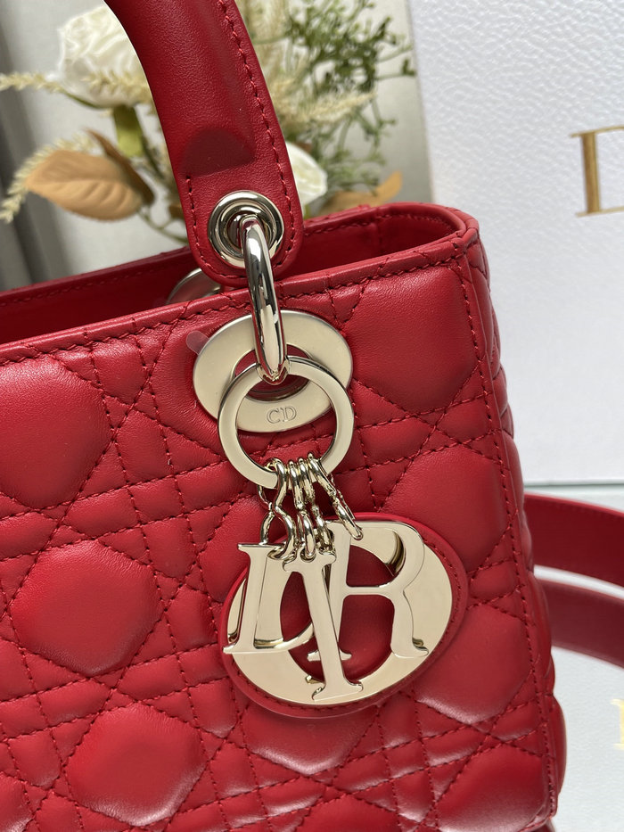 Lady Dior My ABCDior Lambskin Bag Red DM0538