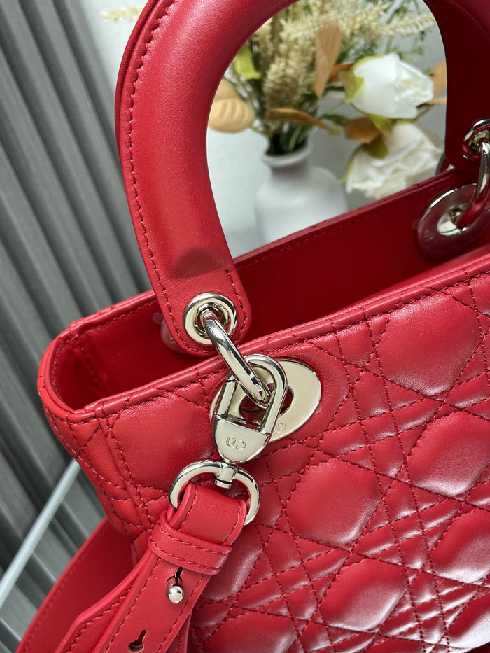 Lady Dior My ABCDior Lambskin Bag Red DM0538
