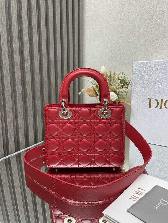 Lady Dior My ABCDior Lambskin Bag Red DM0538