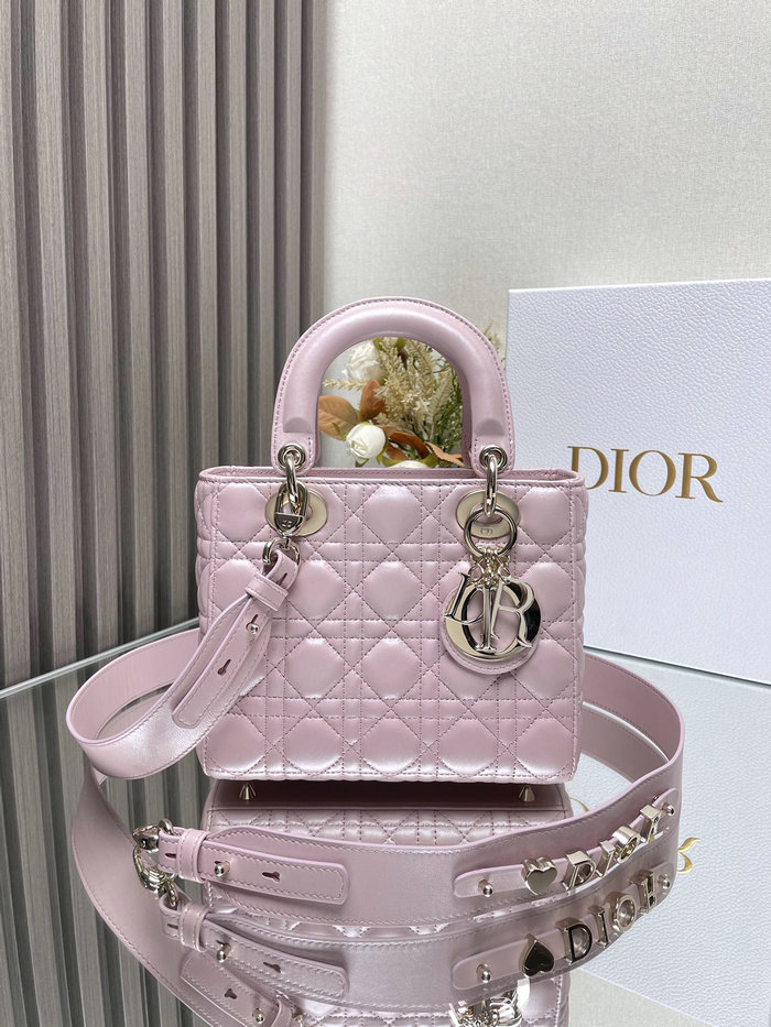 Lady Dior My ABCDior Lambskin Bag Shiny Pink DM0538