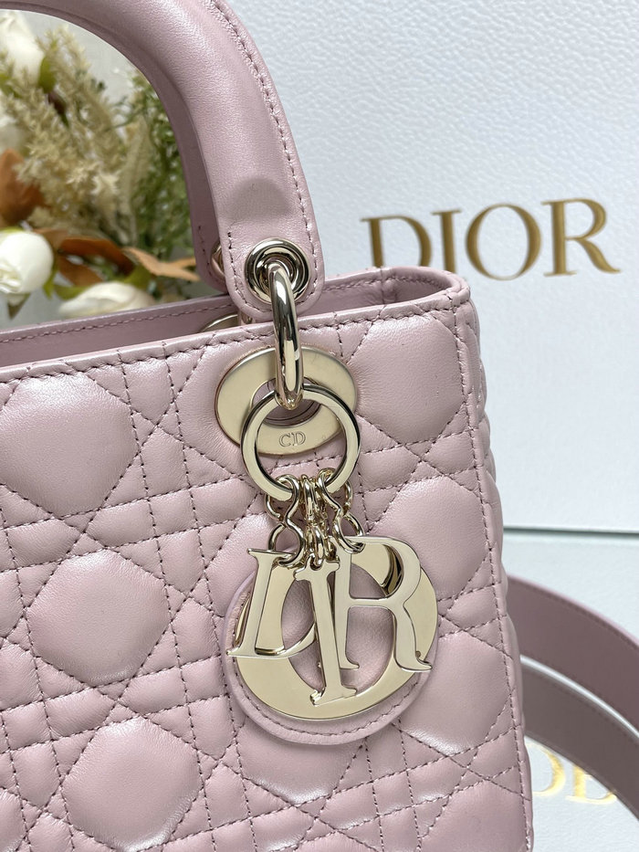 Lady Dior My ABCDior Lambskin Bag Shiny Pink DM0538