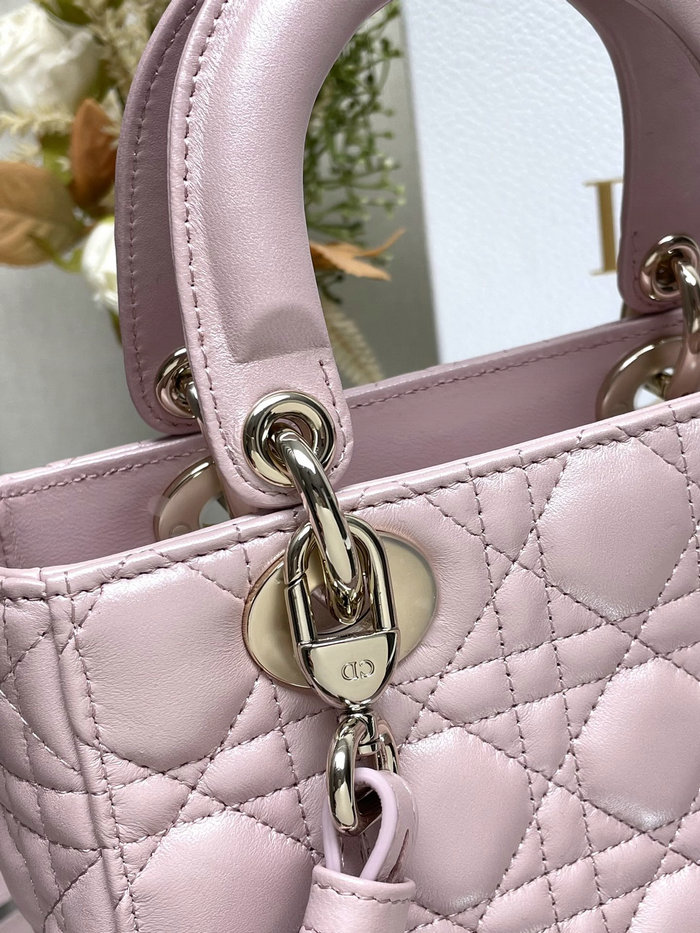 Lady Dior My ABCDior Lambskin Bag Shiny Pink DM0538