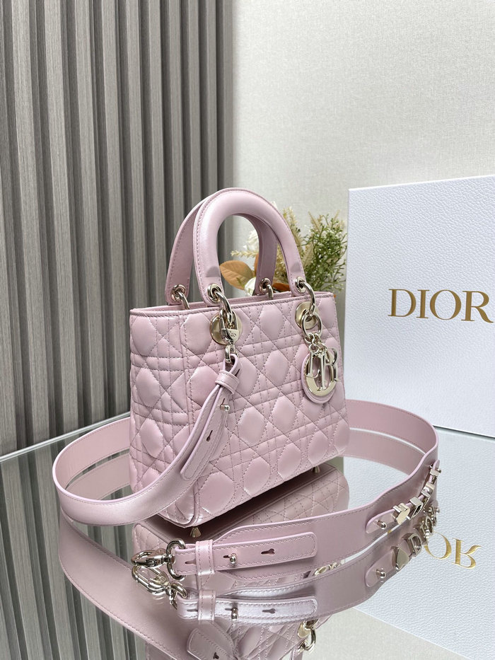 Lady Dior My ABCDior Lambskin Bag Shiny Pink DM0538