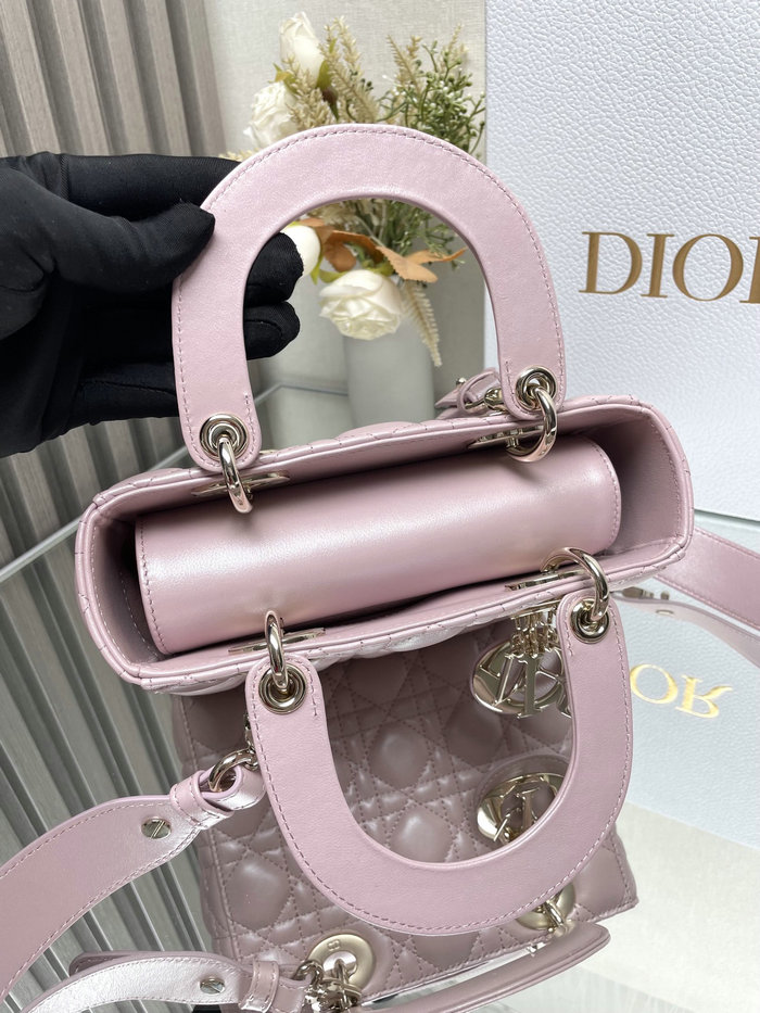 Lady Dior My ABCDior Lambskin Bag Shiny Pink DM0538