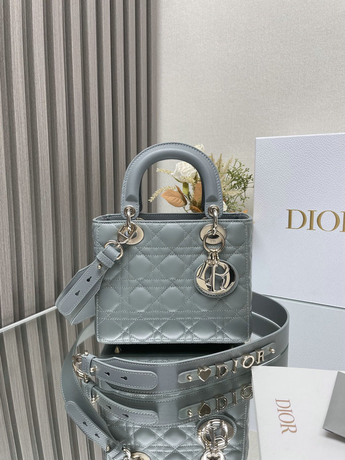 Lady Dior My ABCDior Lambskin Bag Stone Grey DM0538