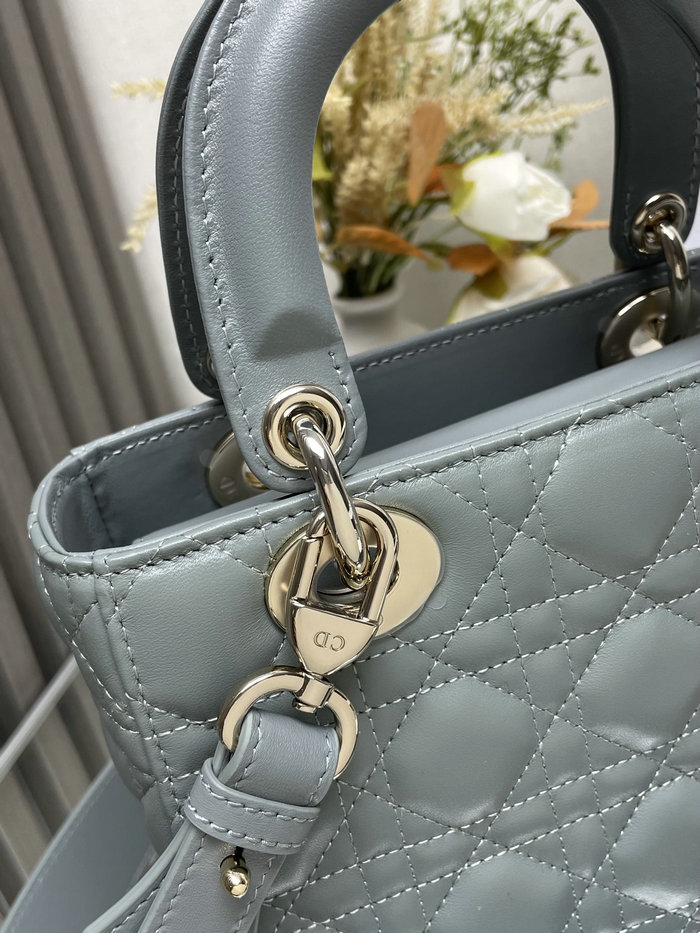 Lady Dior My ABCDior Lambskin Bag Stone Grey DM0538