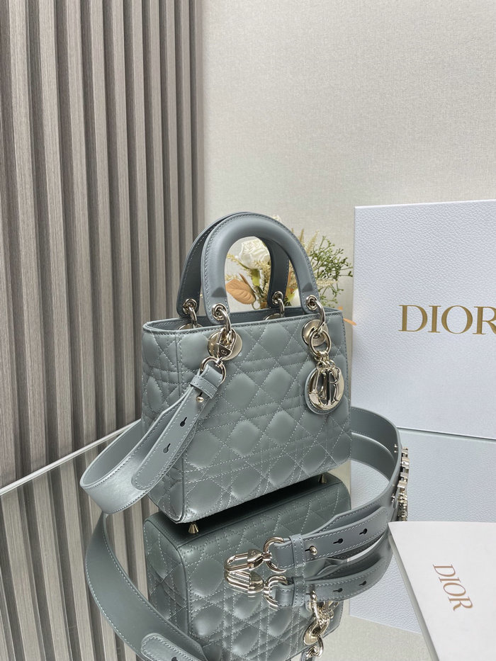Lady Dior My ABCDior Lambskin Bag Stone Grey DM0538