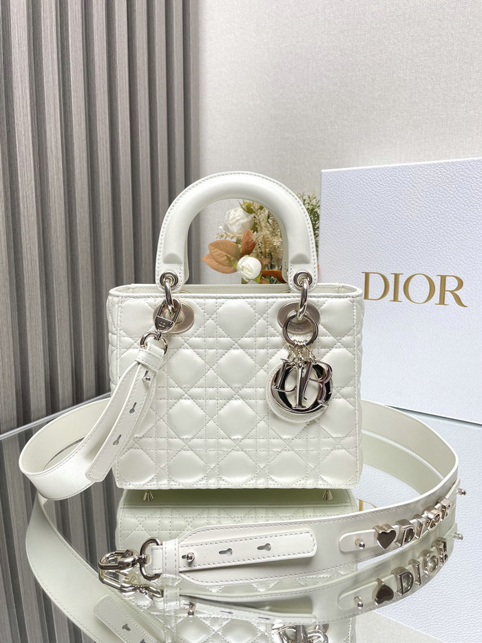 Lady Dior My ABCDior Lambskin Bag White DM0538