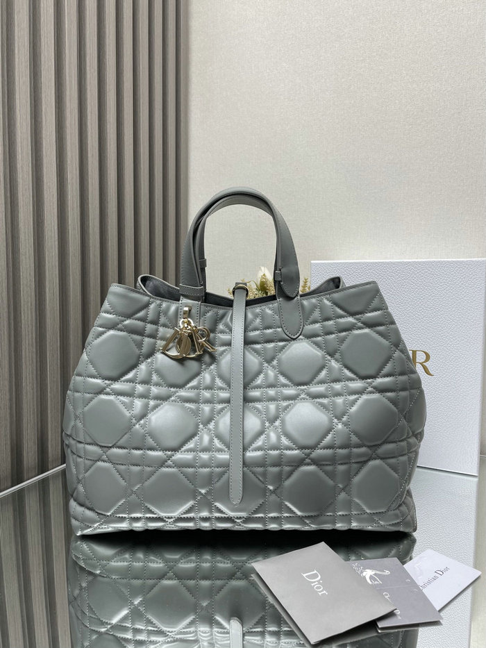 Large Dior Toujours Bag Stone Grey M3319
