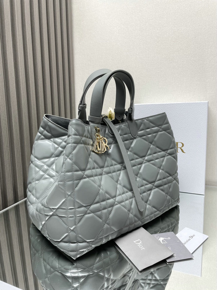 Large Dior Toujours Bag Stone Grey M3319