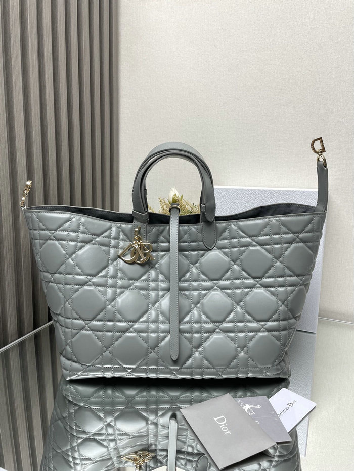 Large Dior Toujours Bag Stone Grey M3319