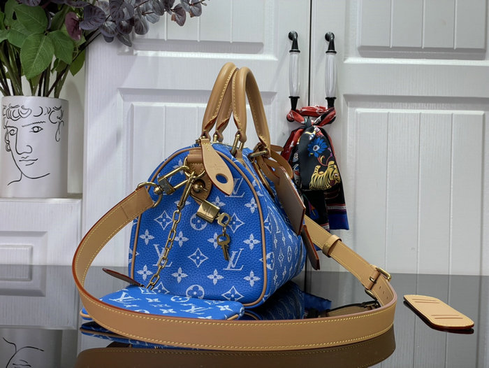 Louis Vuitton Speedy P9 Bandouliere 25 Blue M24423