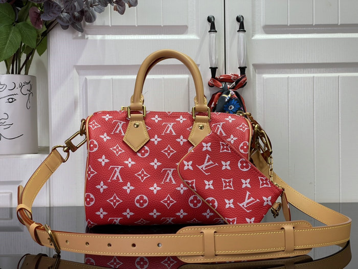 Louis Vuitton Speedy P9 Bandouliere 25 Red M24423