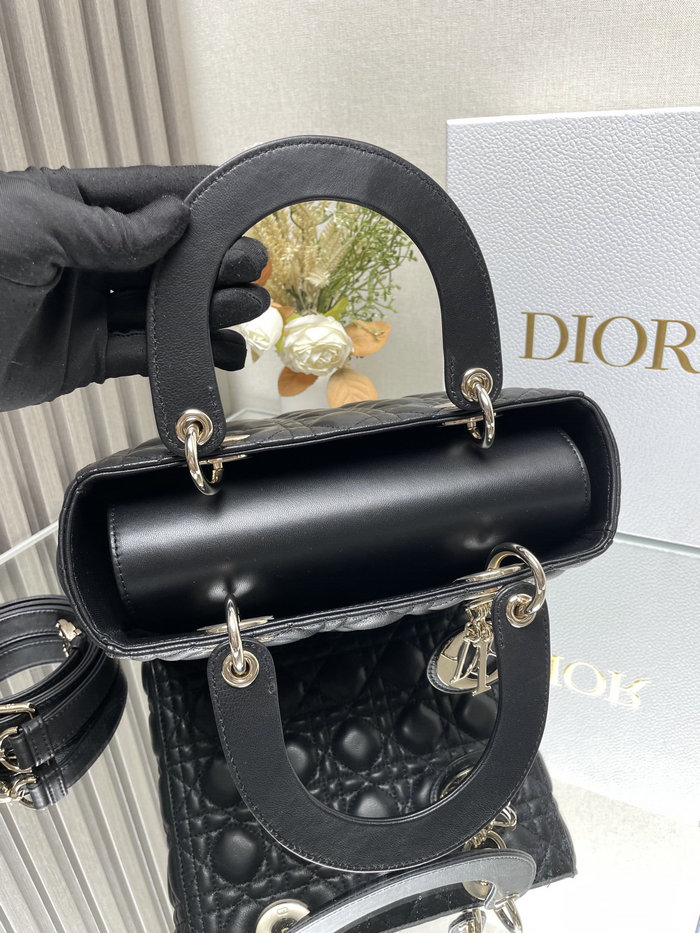 Medium Lady Dior Lambskin Bag Black D2454