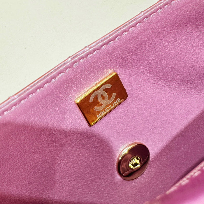 Mini Chanel Flap Bag Star Coin Purse Pink AS4646