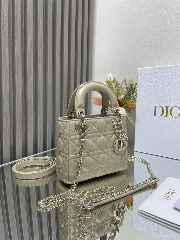 Mini Lady Dior Lambskin Bag Beige MD0505