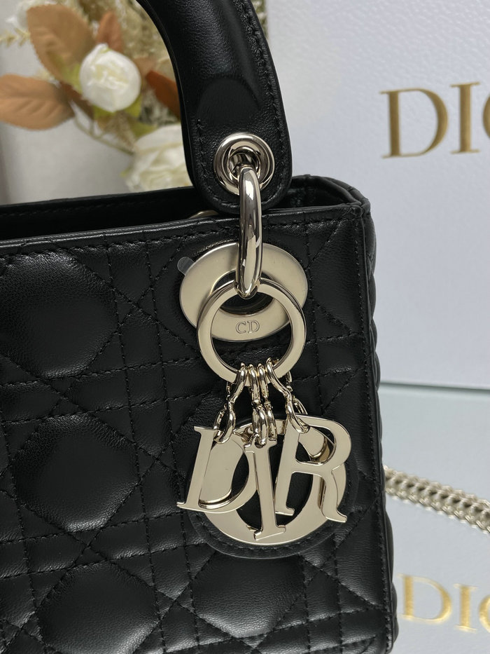 Mini Lady Dior Lambskin Bag Black MD0505