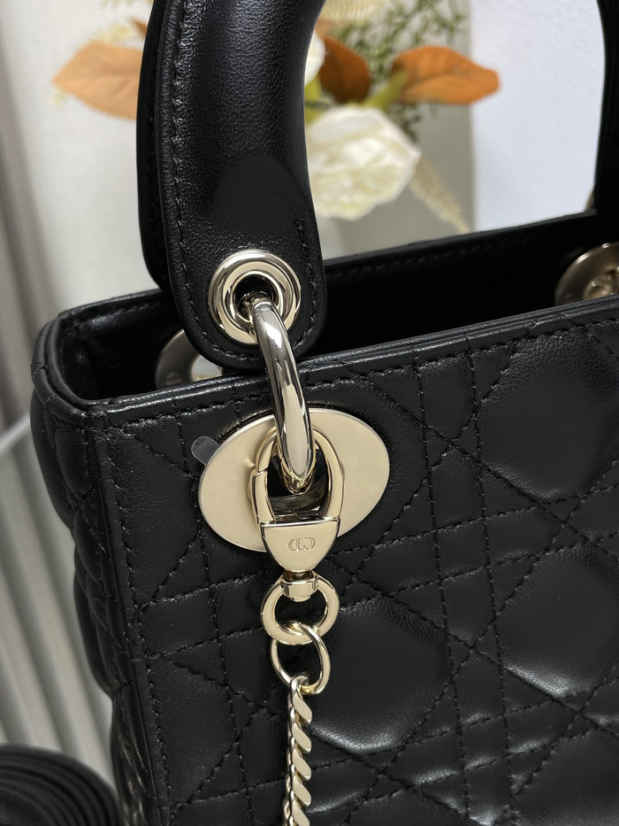 Mini Lady Dior Lambskin Bag Black MD0505