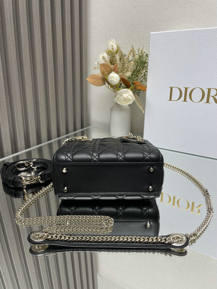 Mini Lady Dior Lambskin Bag Black MD0505