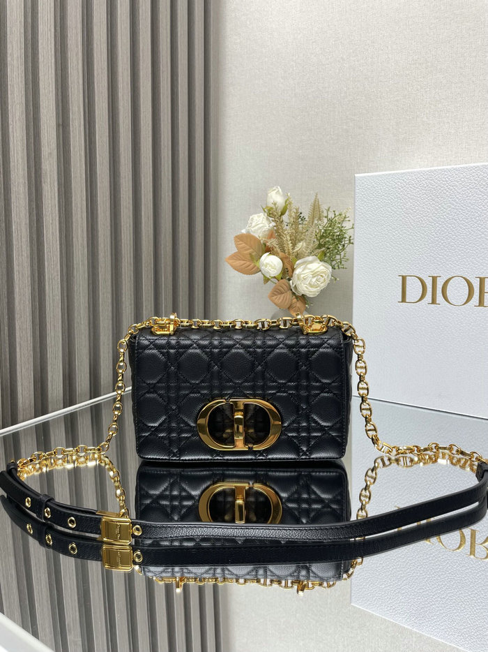 Small Dior Caro Bag Black DM9012