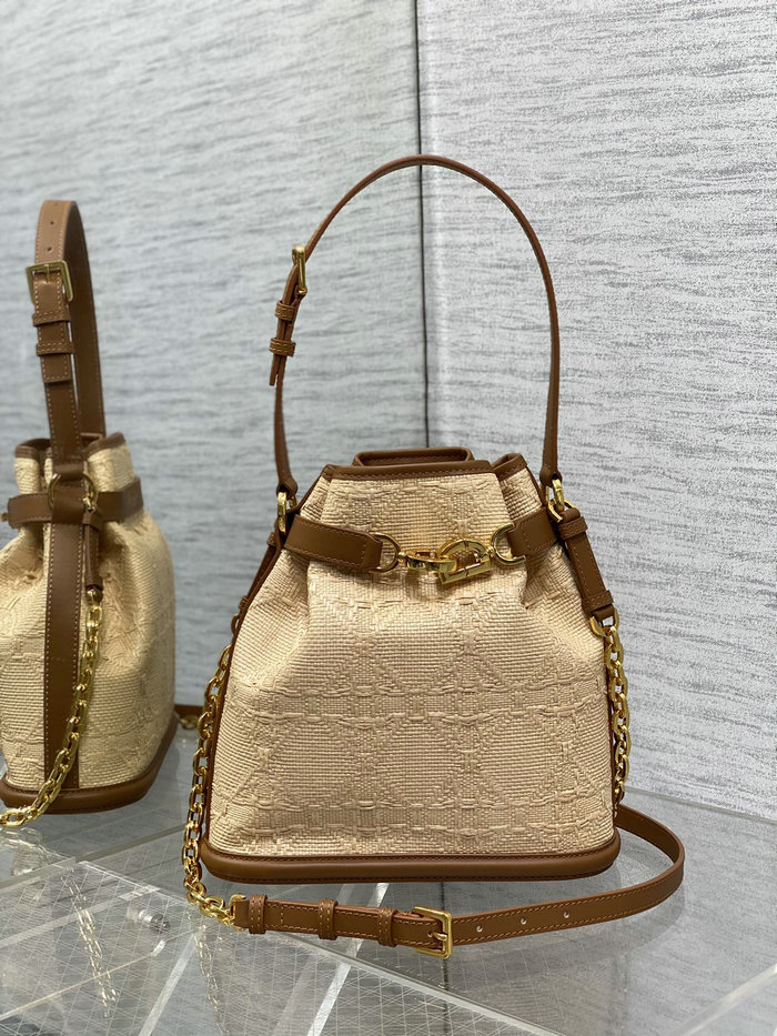 Dior CEst Medium Raffia Bag D9278