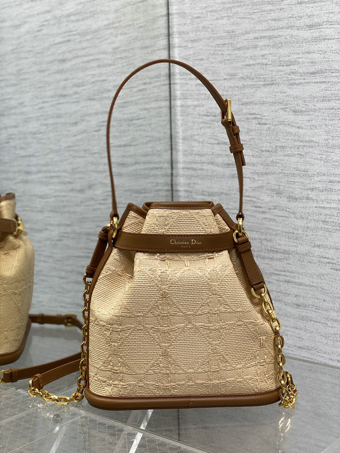 Dior CEst Medium Raffia Bag D9278