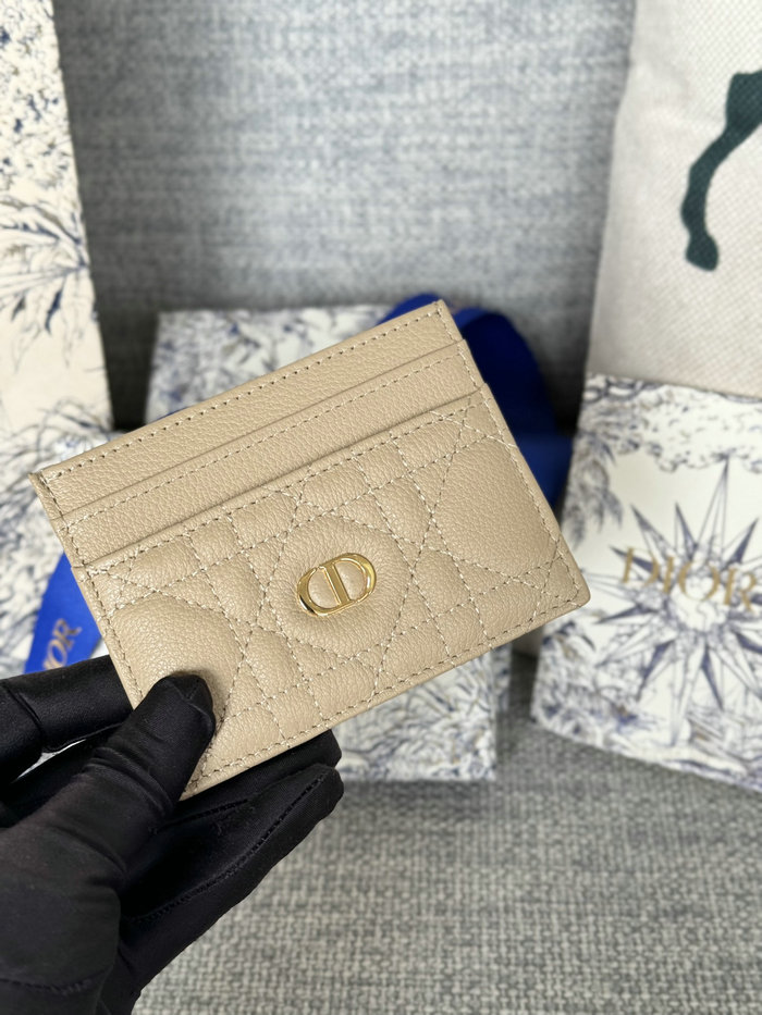 Dior Caro Freesia Card Holder Beige S5130