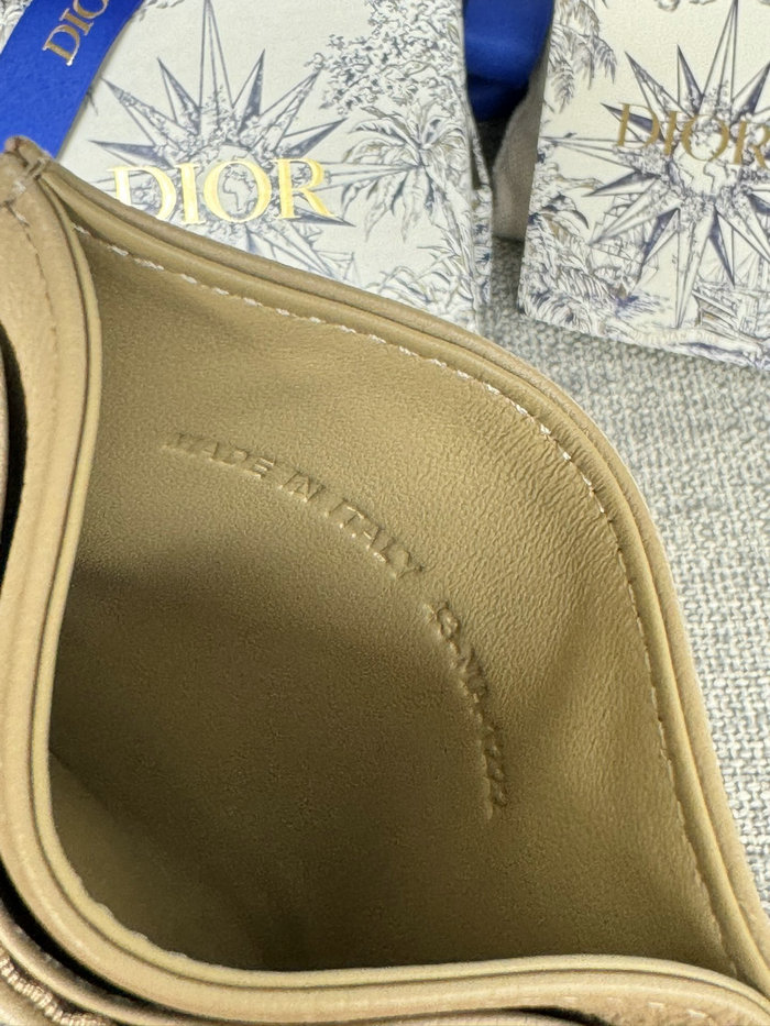 Dior Caro Freesia Card Holder Beige S5130
