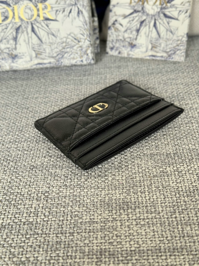Dior Caro Freesia Card Holder Black S5130