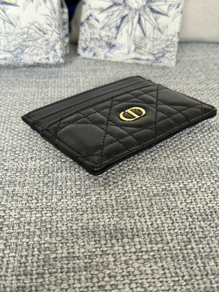 Dior Caro Freesia Card Holder Black S5130