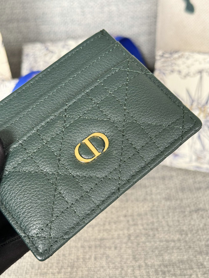Dior Caro Freesia Card Holder Green S5130