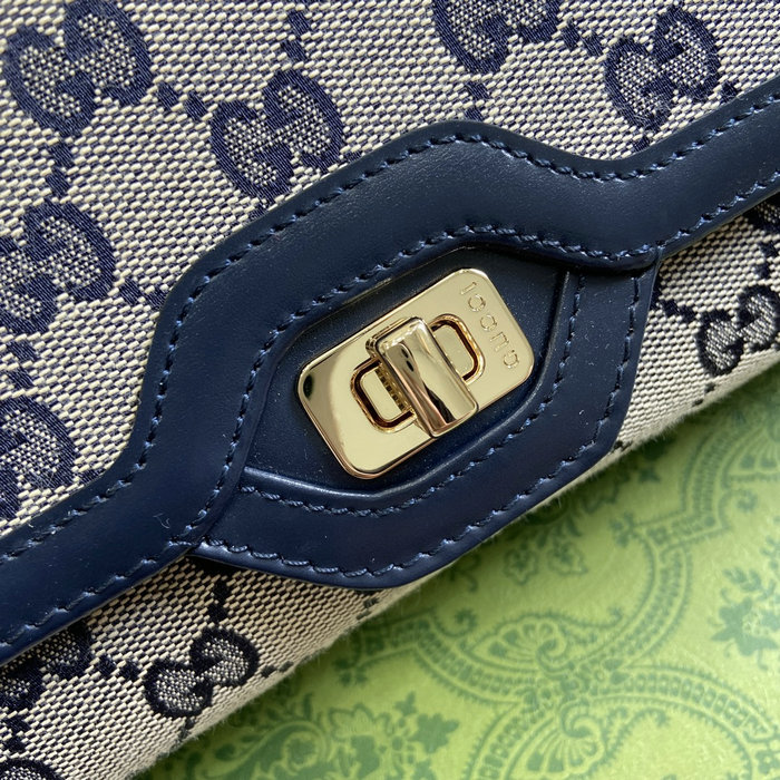 Gucci Luce Small Shoulder Bag Blue 786027